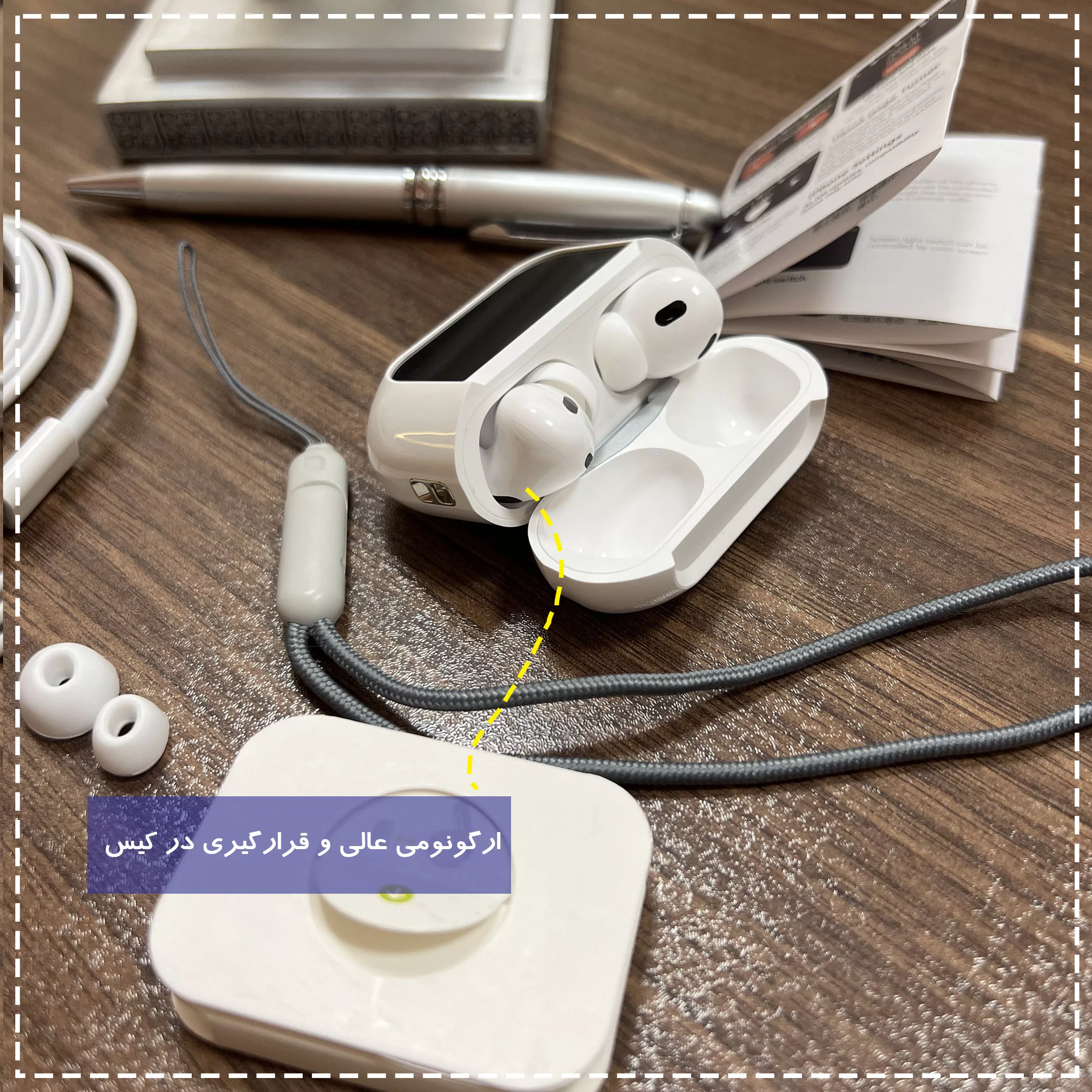 هندزفری بلوتوثی مدل AirPods Touch Noice Cancelling