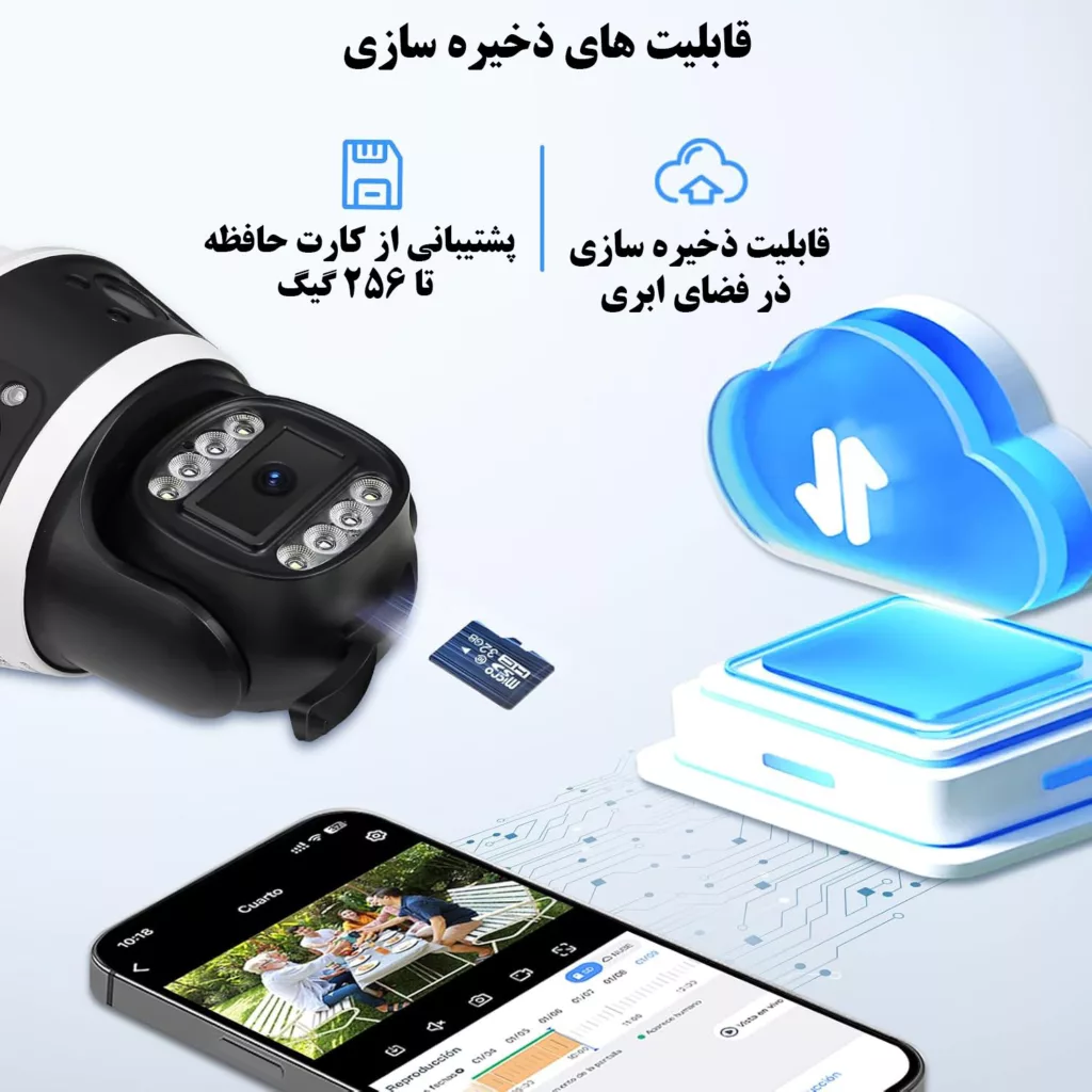 دوربین مداربسته تحت شبکه سیم کارتی مدل QQ855A