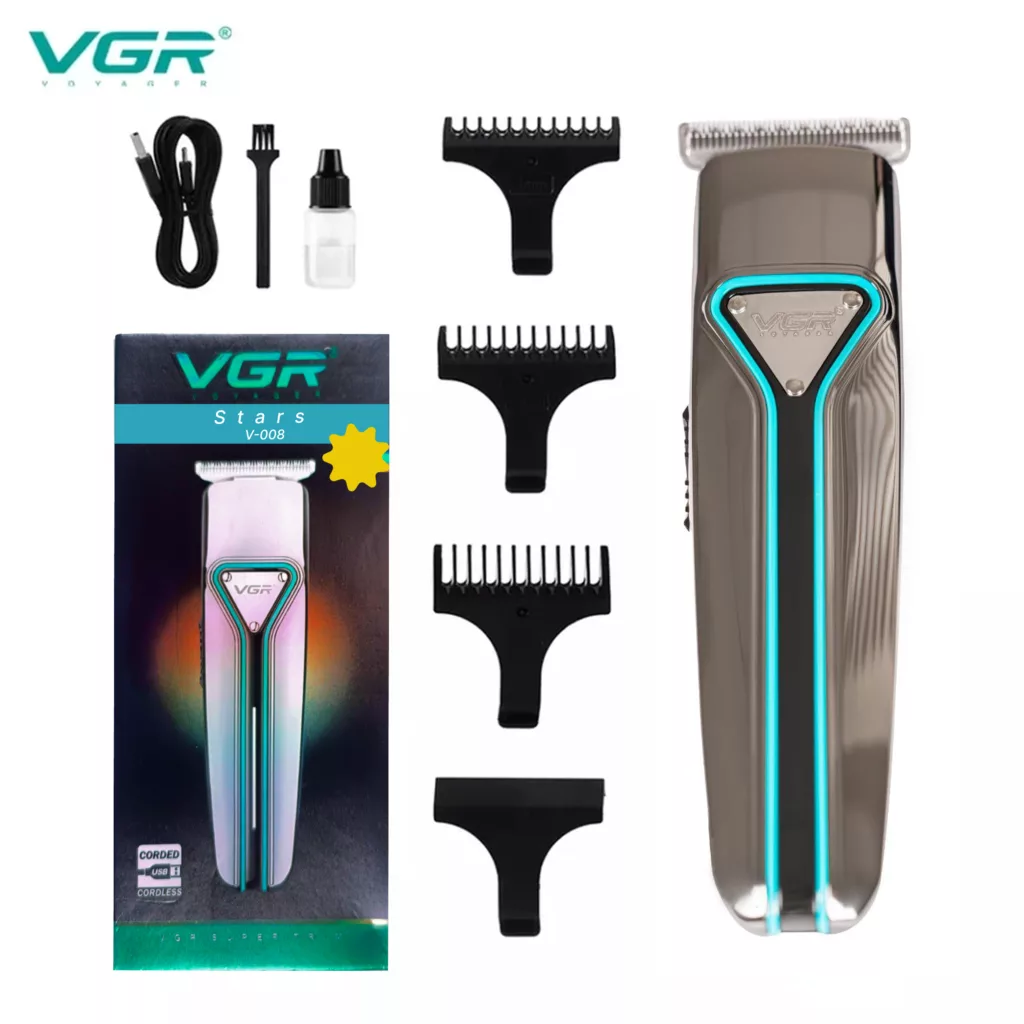 ماشین اصلاح موی سر و صورت وی جی ار مدل V-008-stars