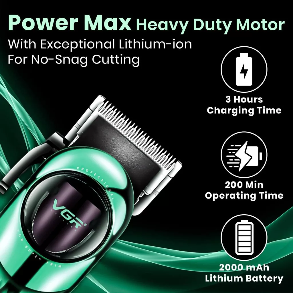 ماشین اصلاح موی سر و صورت وی جی ار مدل v-166