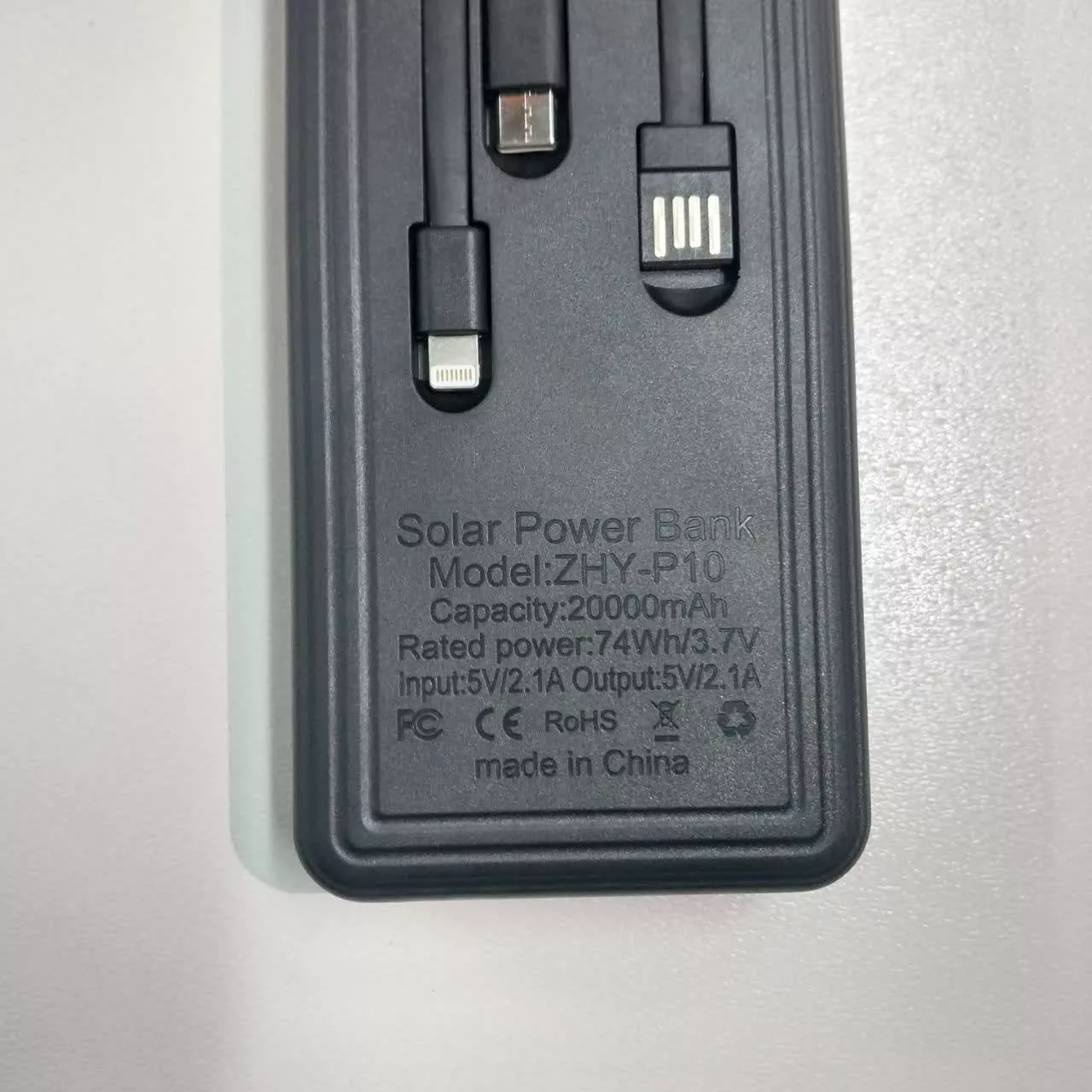 پاوربانک خورشیدی مدل Z-C206 ظرفیت 20000 میلی آمپر ساعت