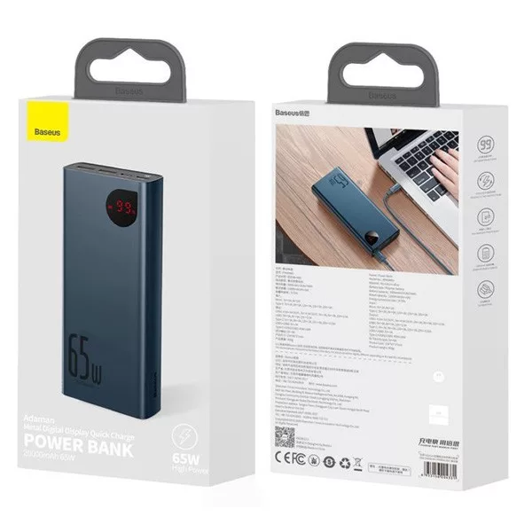 پاوربانک بیسوس مدل PPIMDA-D03 ظرفیت 20000 میلی آمپر ساعت