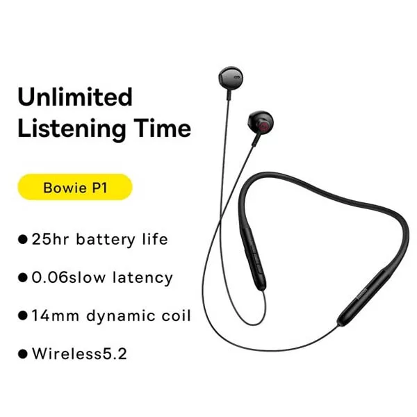 هدست بی سیم باسئوس مدل ATN  BOWIE P1 SPORT