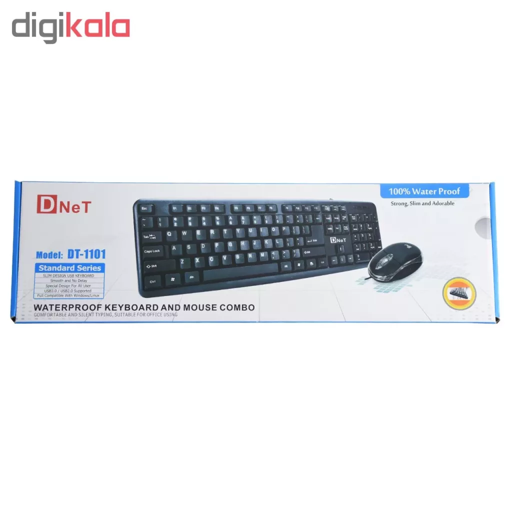 کیبورد و ماوس دی-نت مدل DT-1101