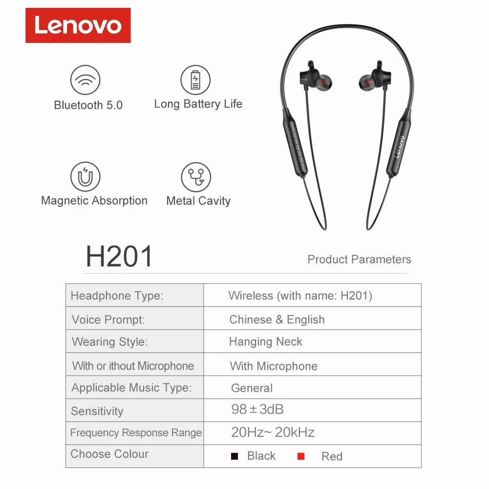 هندزفری بی سیم لنوو مدل MARY H201