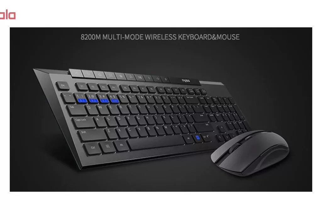 کیبورد و ماوس بی‌سیم رپو مدل 8200M