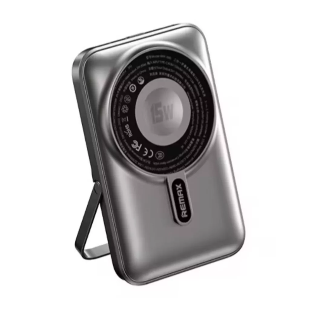 پاوربانک مگنتیک وایرلس ریمکس مدل rp695 ظرفیت 10000 میلی آمپر ساعت