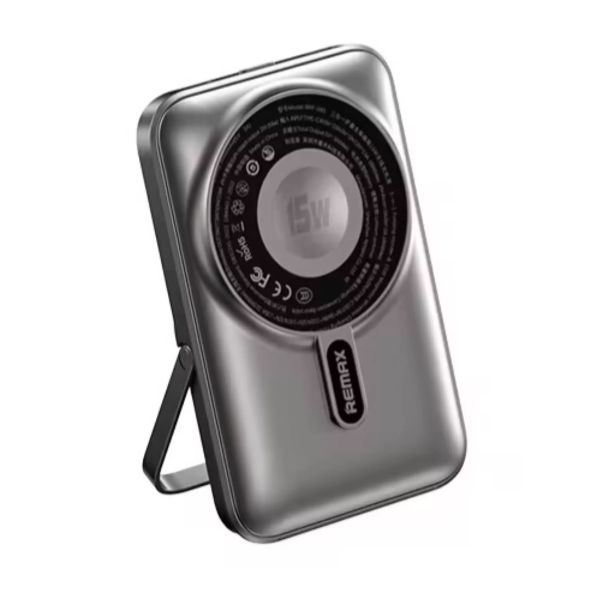 پاوربانک مگنتیک وایرلس ریمکس مدل rp695 ظرفیت 10000 میلی آمپر ساعت