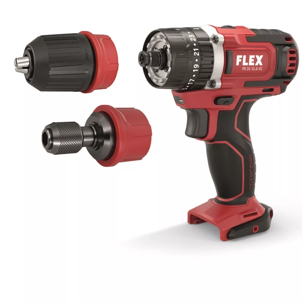 دریل پیچ گوشتی چکشی شارژی فلکس مدل PD 2G 10.8-EC