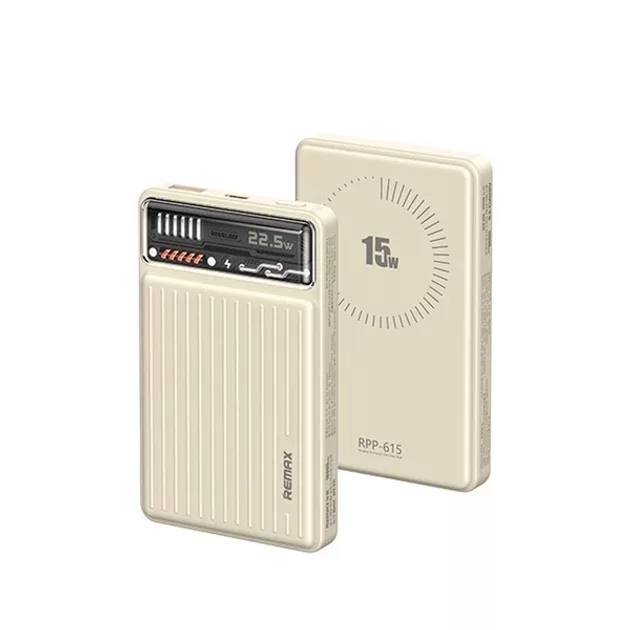 پاوربانک ریمکس مدل MagSafe Wireless Fast Charge RP-615 ظرفیت 10000 میلی آمپر ساعت
