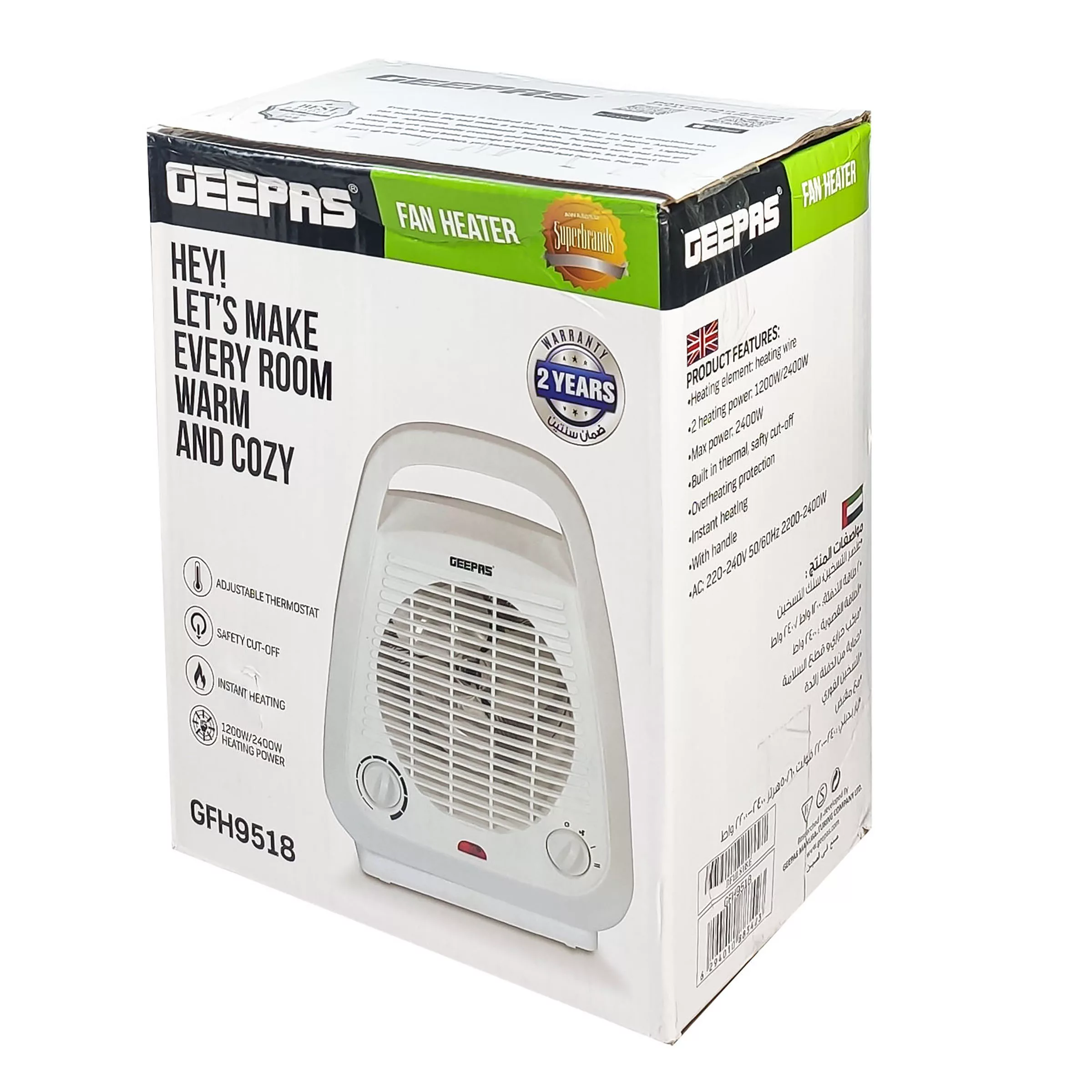 فن هیتر جی پاس مدل GFH9518