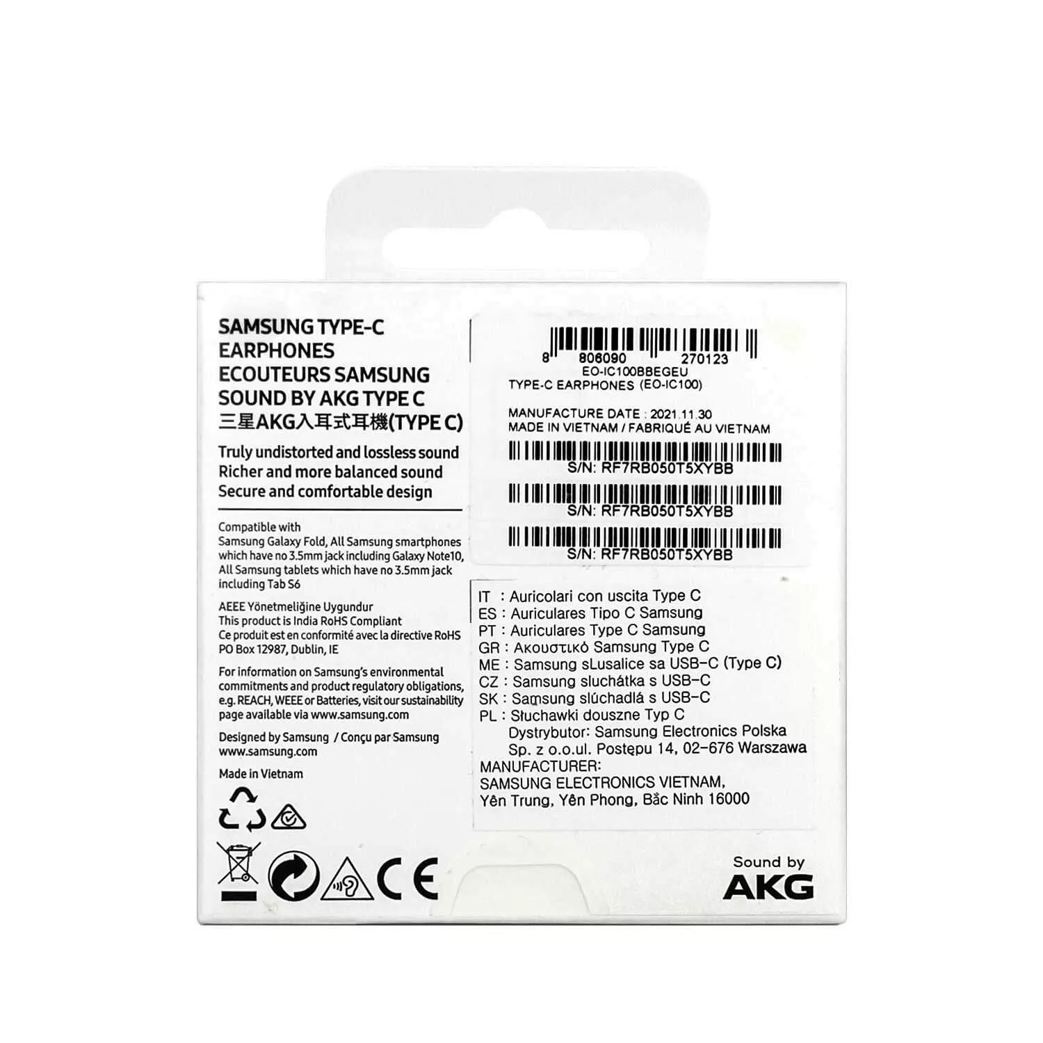 هندزفری مدل earphones ic100