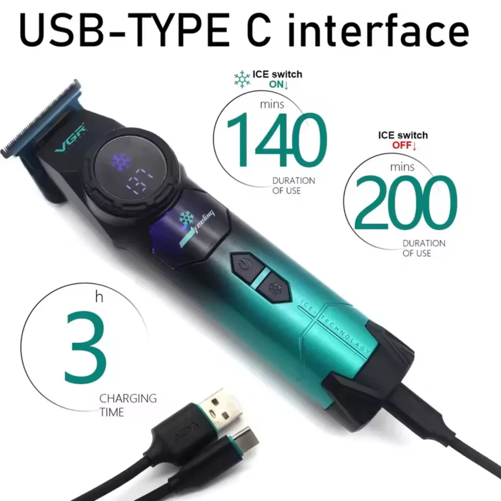 ماشین اصلاح موی سر و صورت شارژی وی جی ار مدل V-946