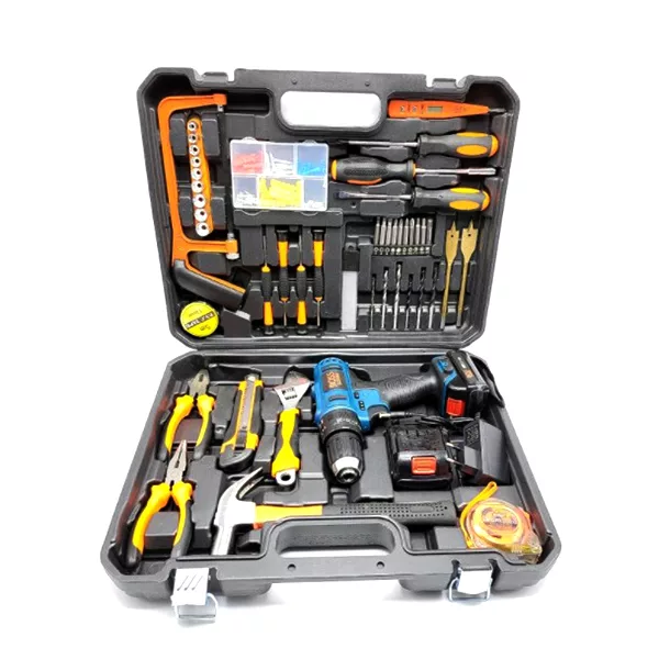 مجموعه 98 عددی دریل پیچ گوشتی چکشی شارژی باس مدل Li-ion