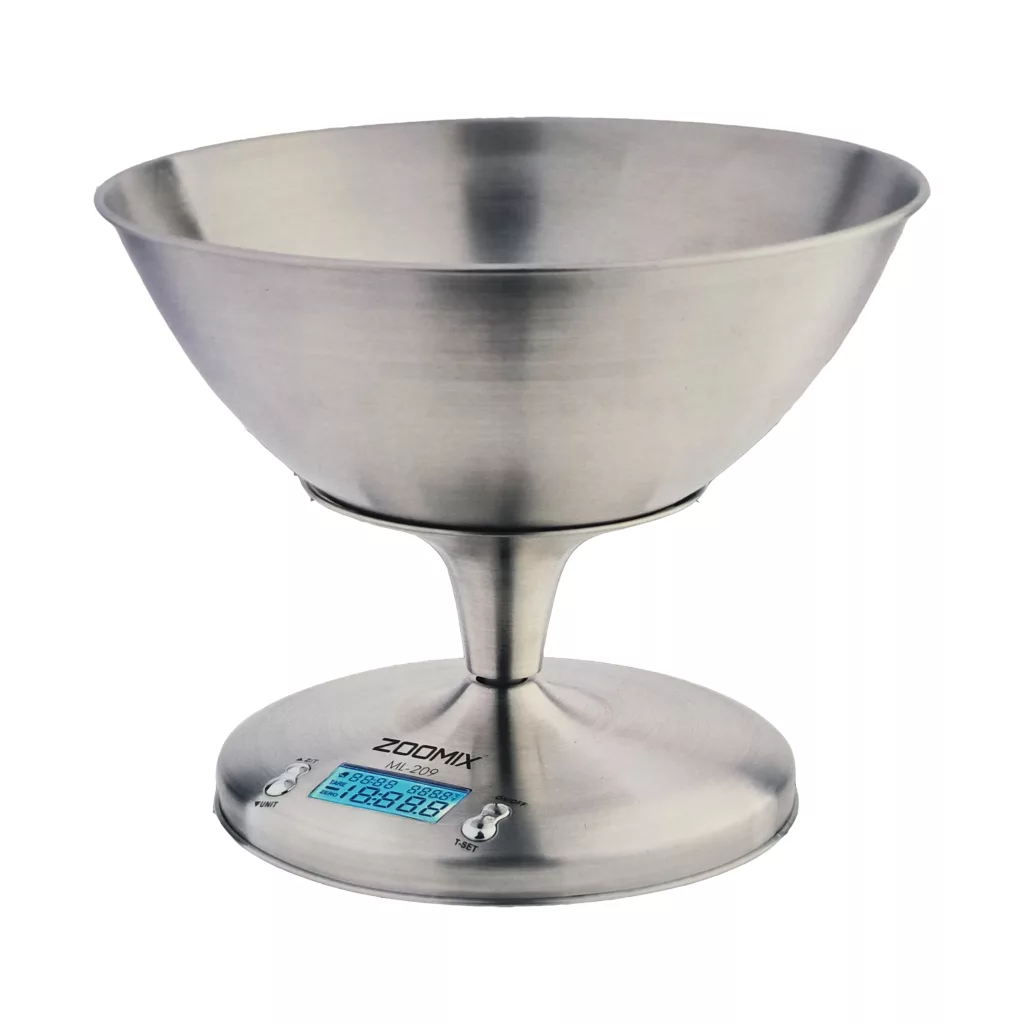 ترازو آشپزخانه دیجیتال زومیکس مدل ML-209 حداکثر ظرفیت قابل اندازه‌گیری 5 کیلوگرم با دقت اندازه‌گیری 1 گرم