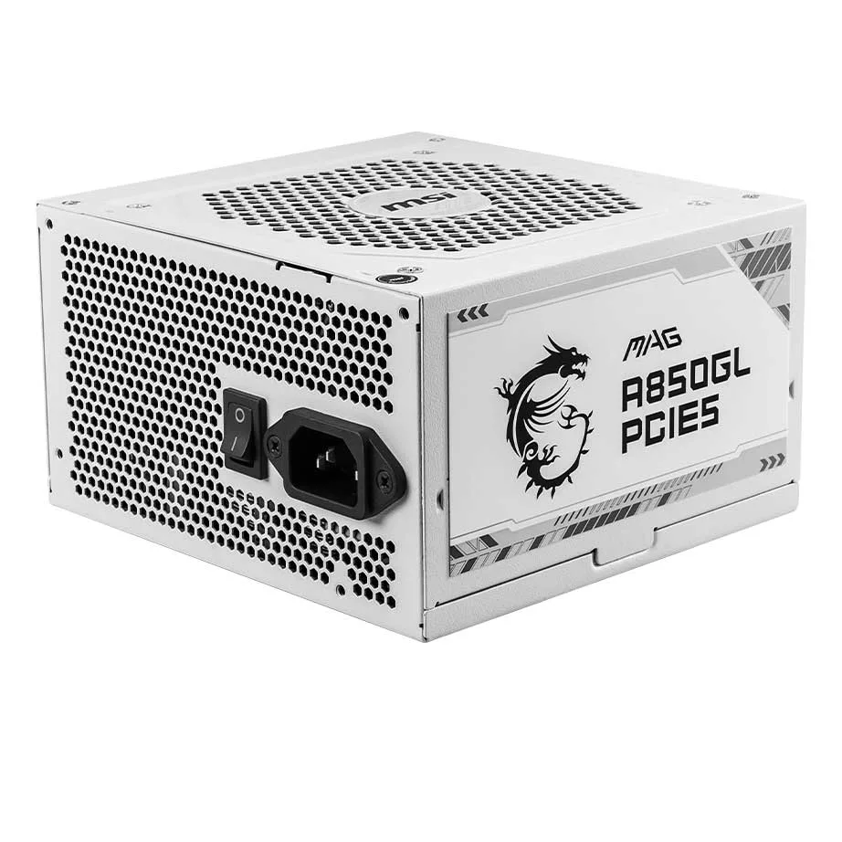 منبع تغذیه کامپیوتر ام اس آی مدل MAG A850GL PCIE5 WHITE