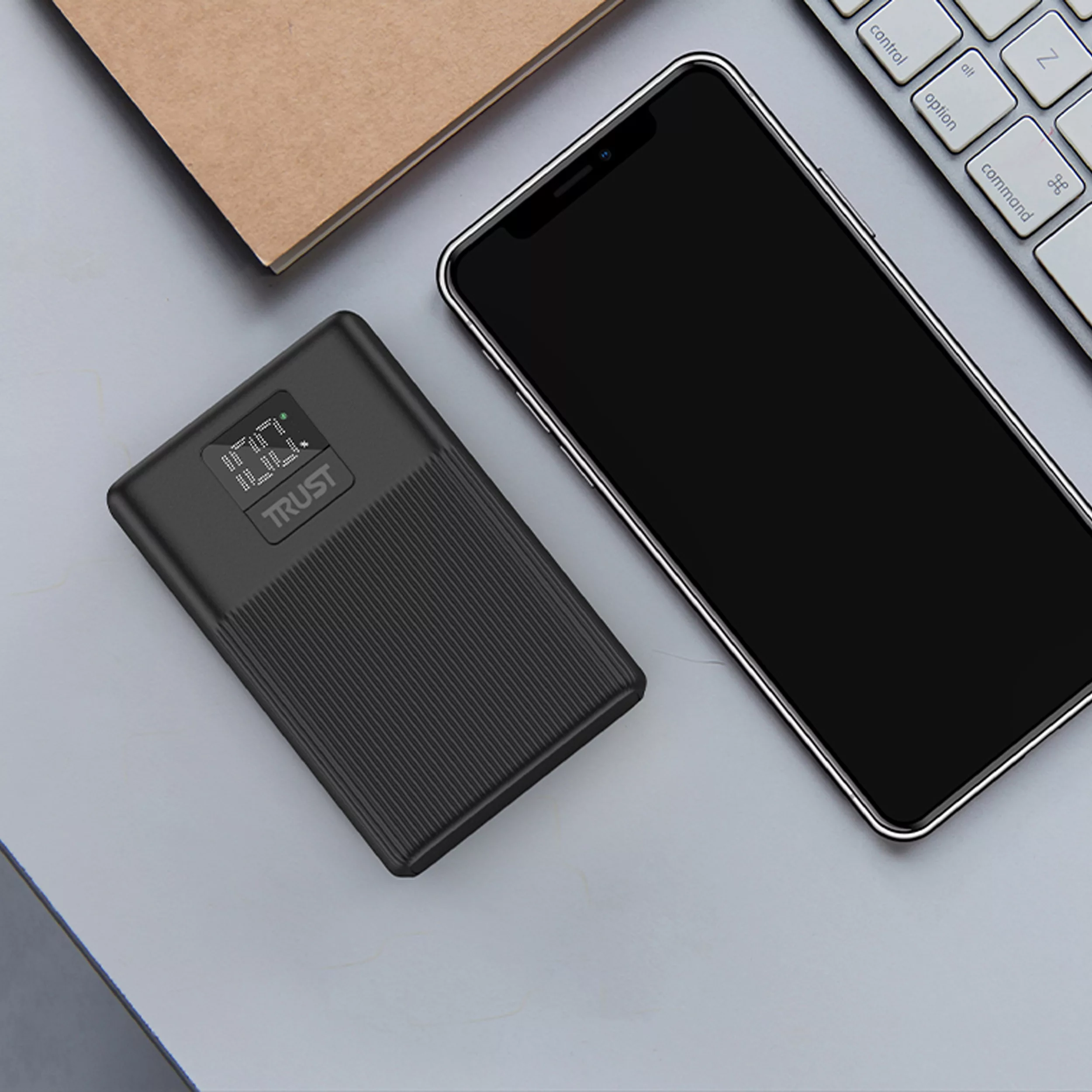 پاوربانک تراست مدل P265D ظرفیت 10000 میلی آمپر ساعت