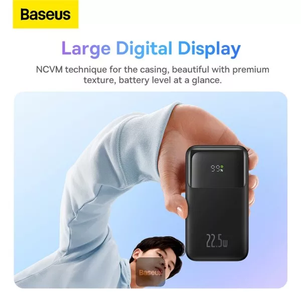 پاوربانک بیسوس مدل Comet Series 22.5W ظرفیت 20000 میلی آمپر ساعت