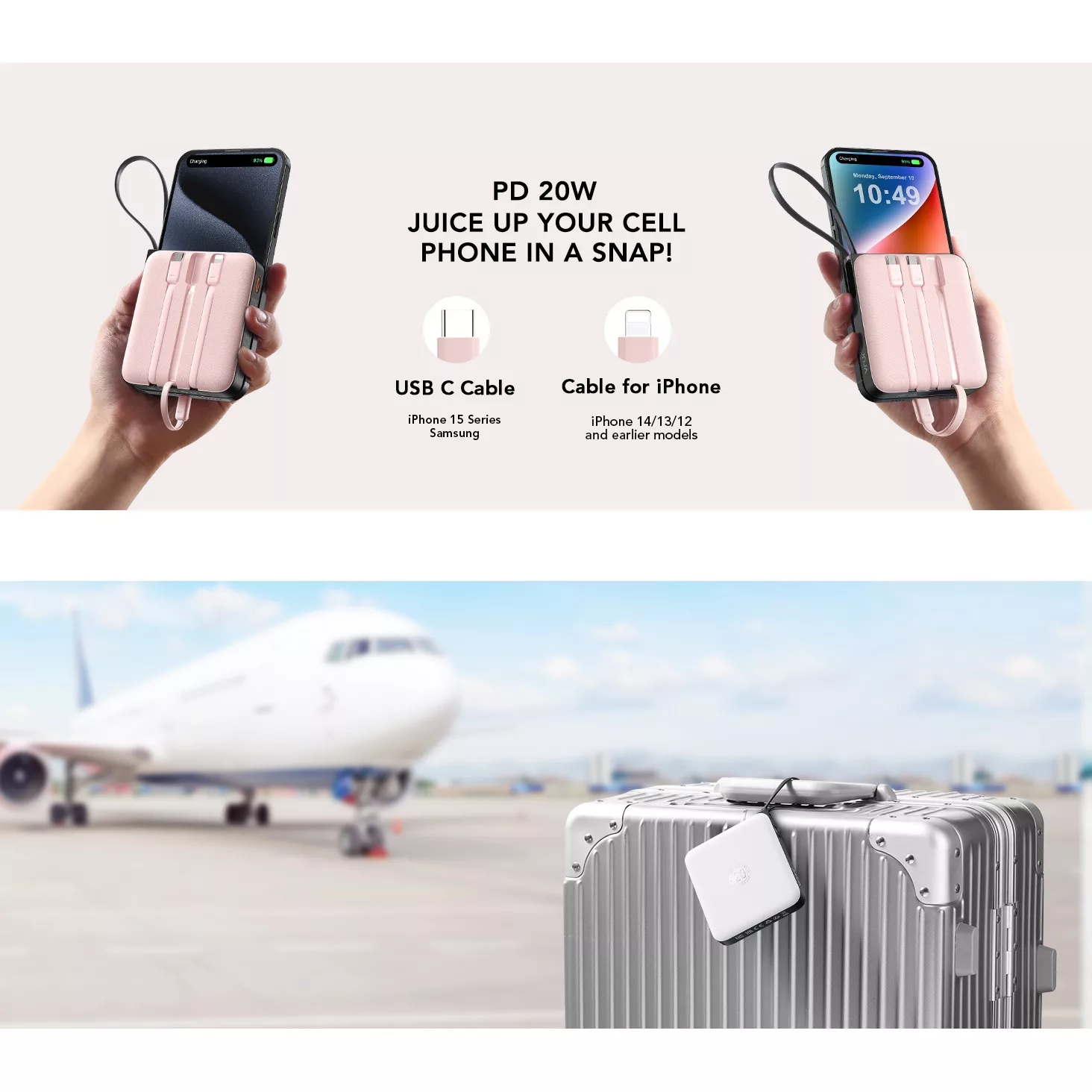 پاوربانک وراوریس مدل T2066 ظرفیت 20000 میلی آمپر ساعت