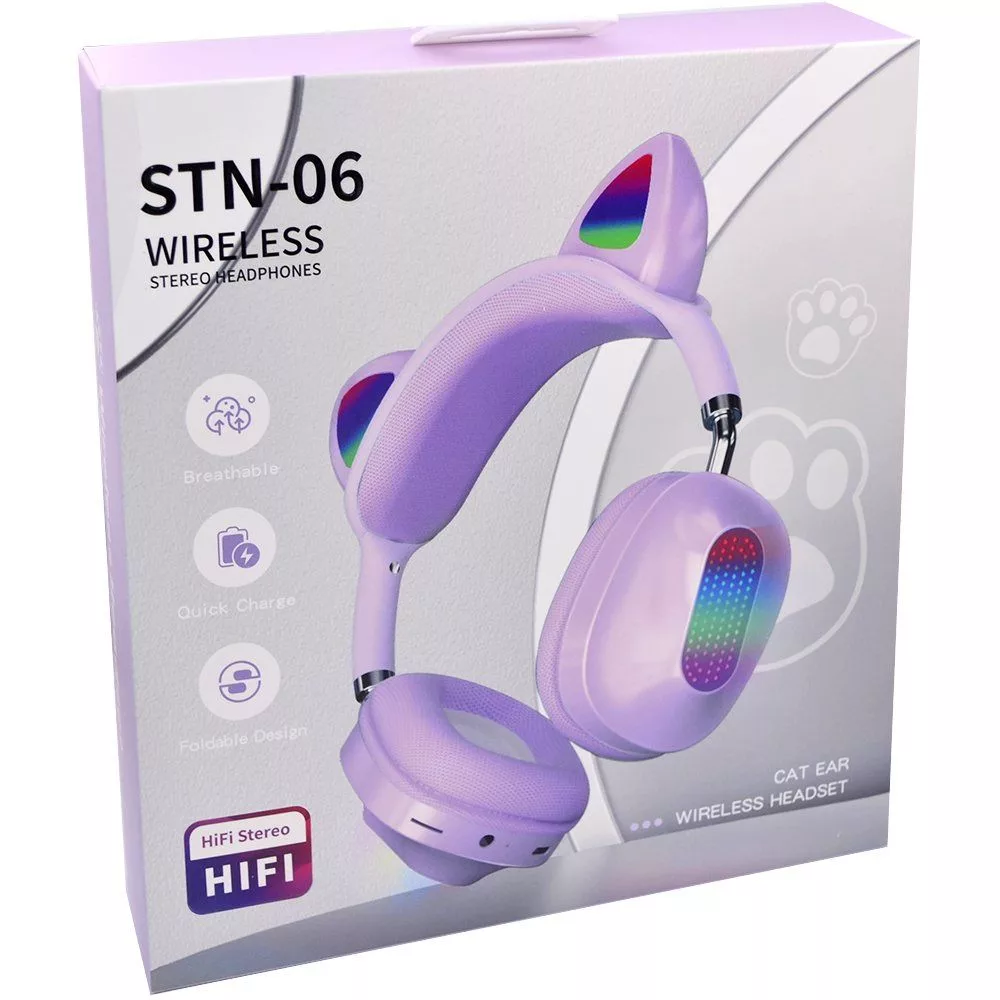 هدست بلوتوثی مدل گربه ای STN-06