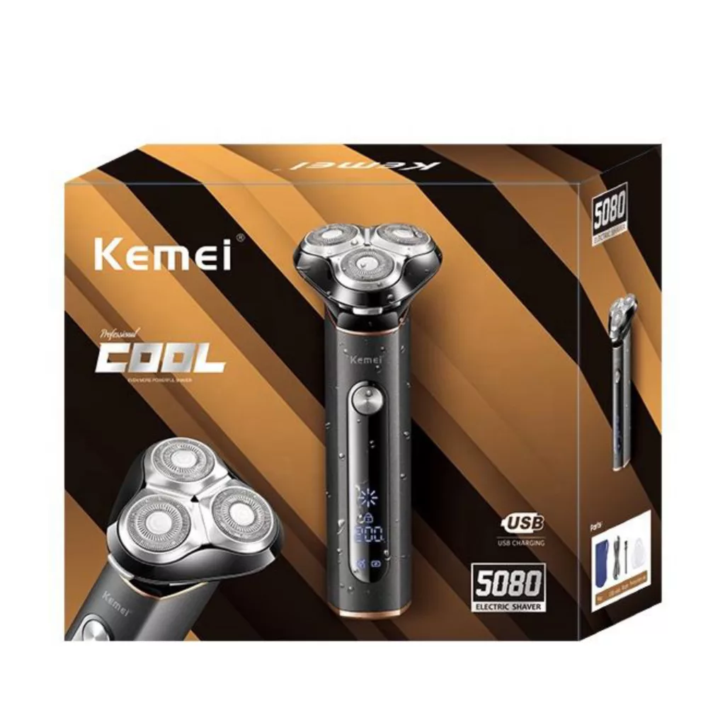 ست ماشین اصلاح موی صورت و بدن کیمی مدل km-5080