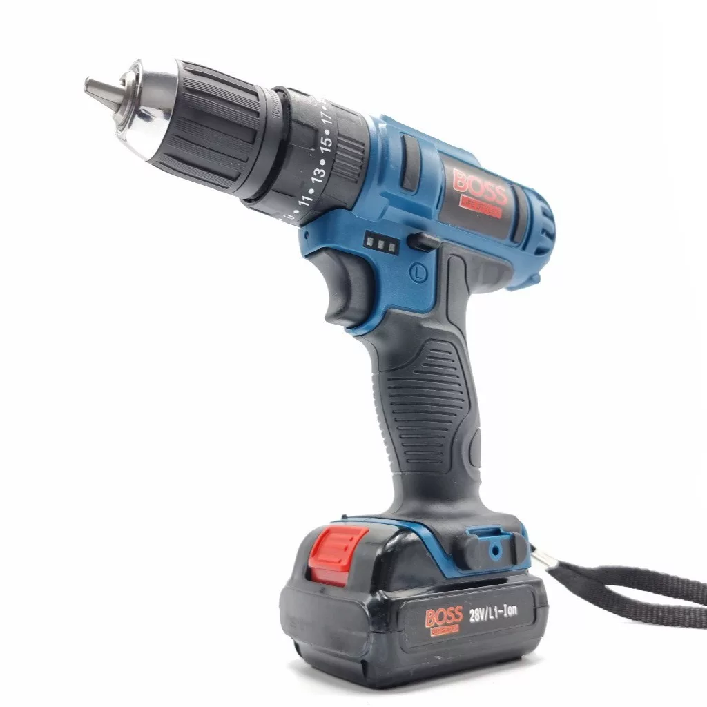 مجموعه 100 عددی دریل پیچ گوشتی چکشی شارژی باس مدل GWS