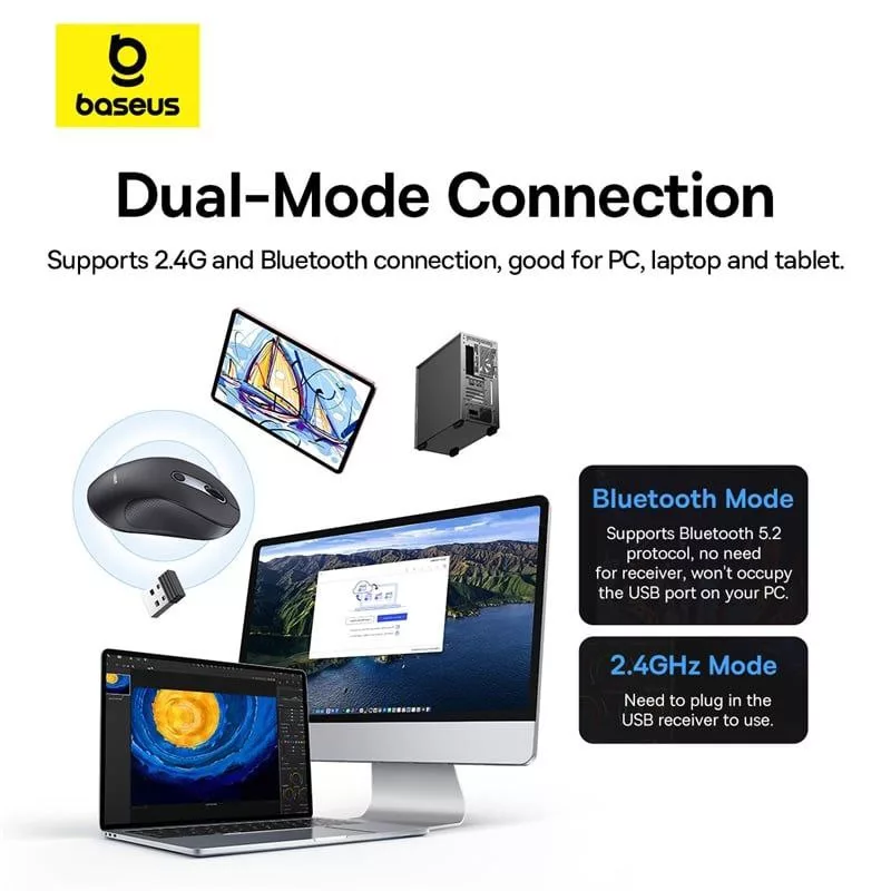 ماوس بی سیم بیسوس مدل BS-F02