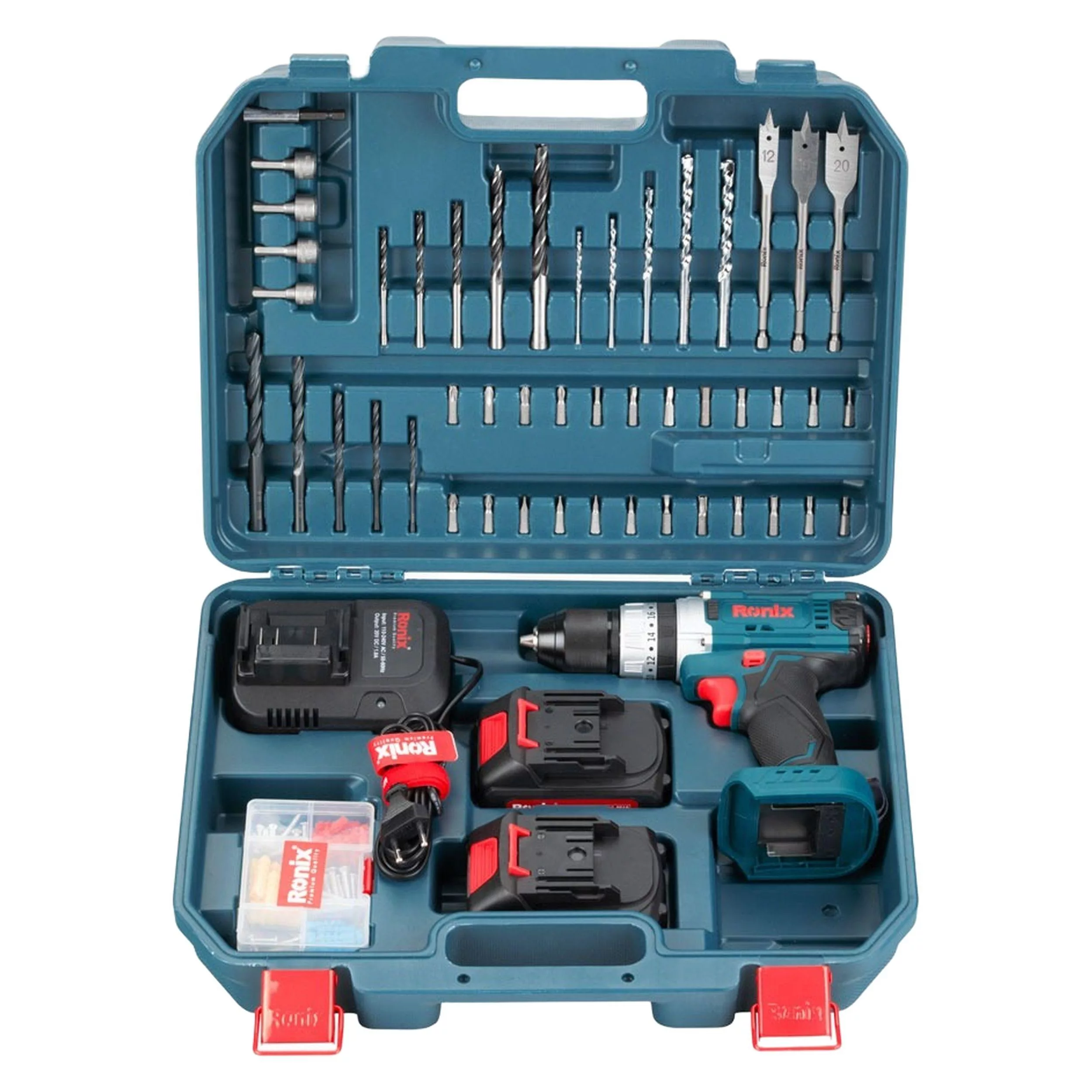 مجموعه 53 عددی دریل چکشی رونیکس مدل RS-8619