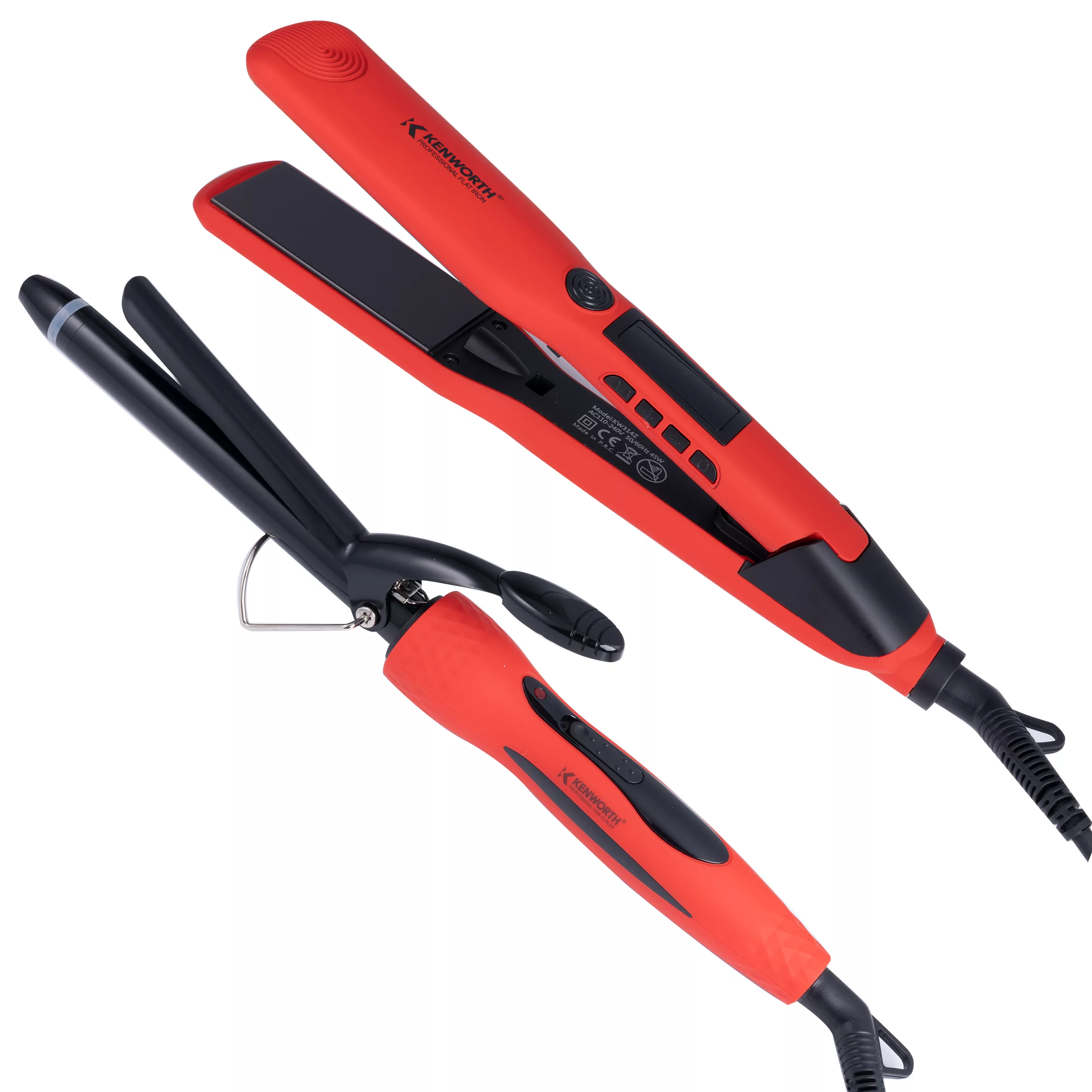 اتو مو کنورث مدل kw314 به همراه فر کننده مو