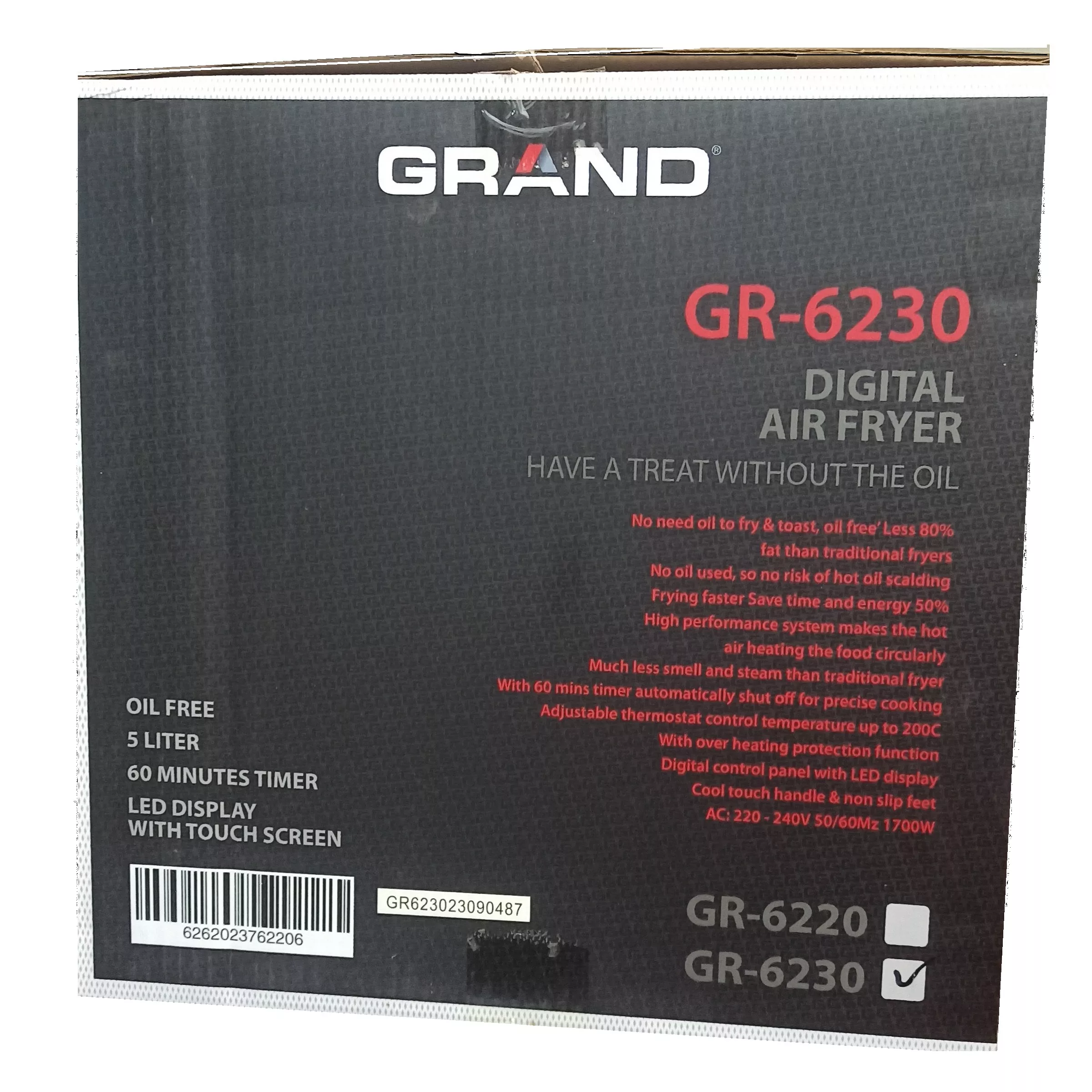 سرخ کن بدون روغن گرند مدل GR-6230