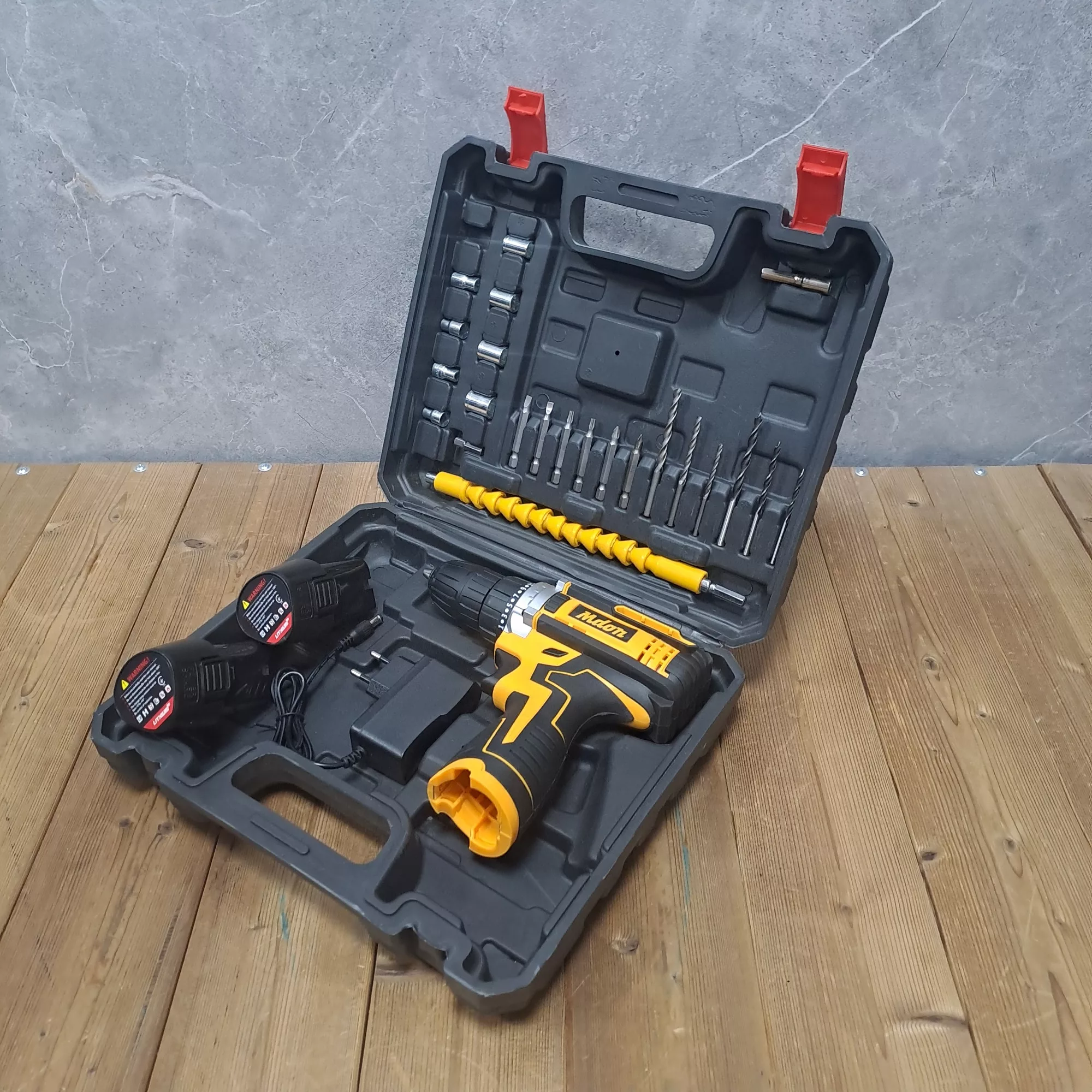 مجموعه 28 عددی دریل پیچ گوشتی شارژی مدون مدل کد 03