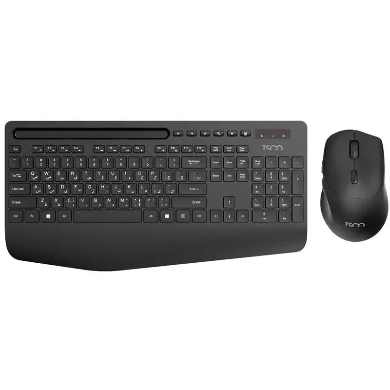 کیبورد و ماوس بی سیم تسکو مدل TKM 7025W، سوییچ ممبران، Full-Size