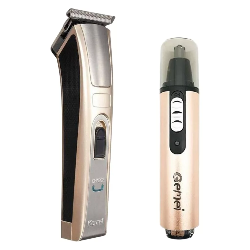 ماشین اصلاح موی صورت کیمی مدل KM-5017 به همراه موزن گوش و بینی جیمی مدل GM 3112