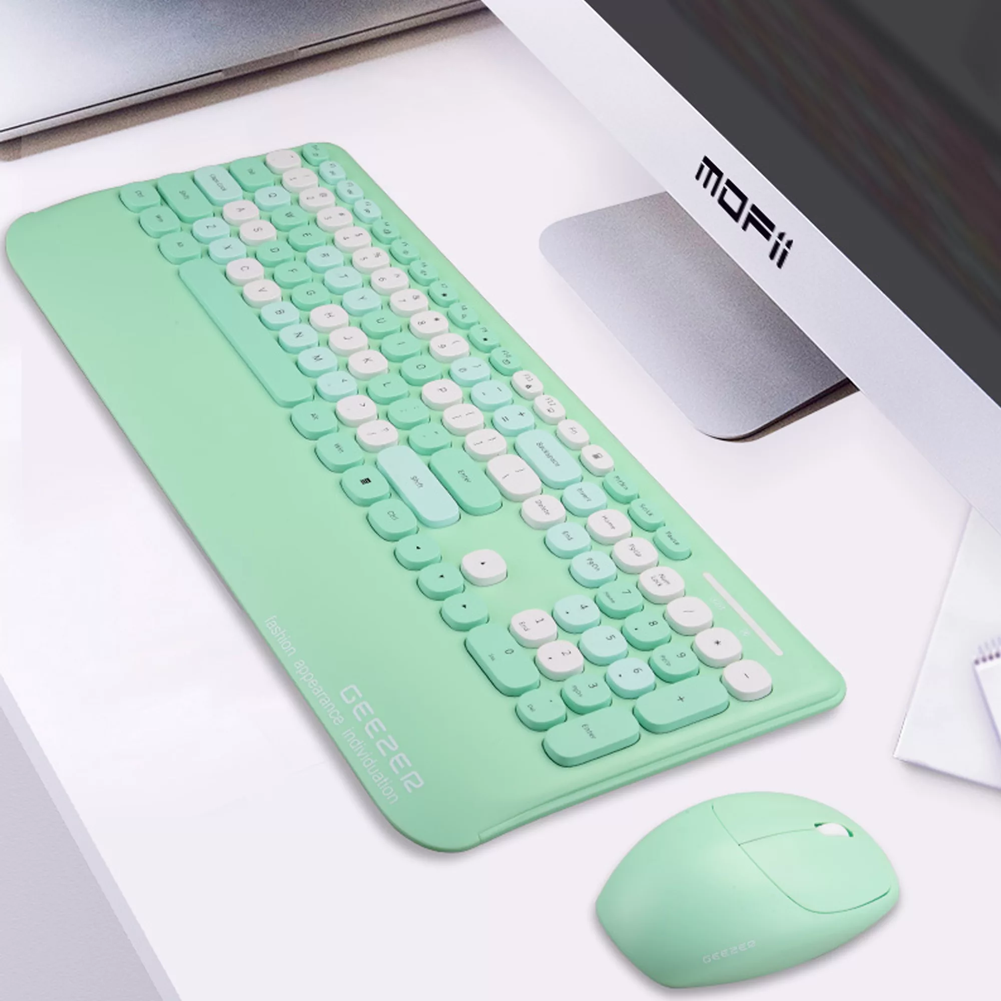 کیبورد و ماوس بی سیم گیزر مدل GEEZER G100