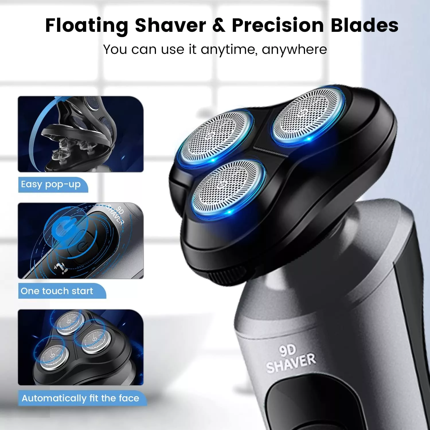 ماشین اصلاح موی صورت شارژی وویور مدل 9D