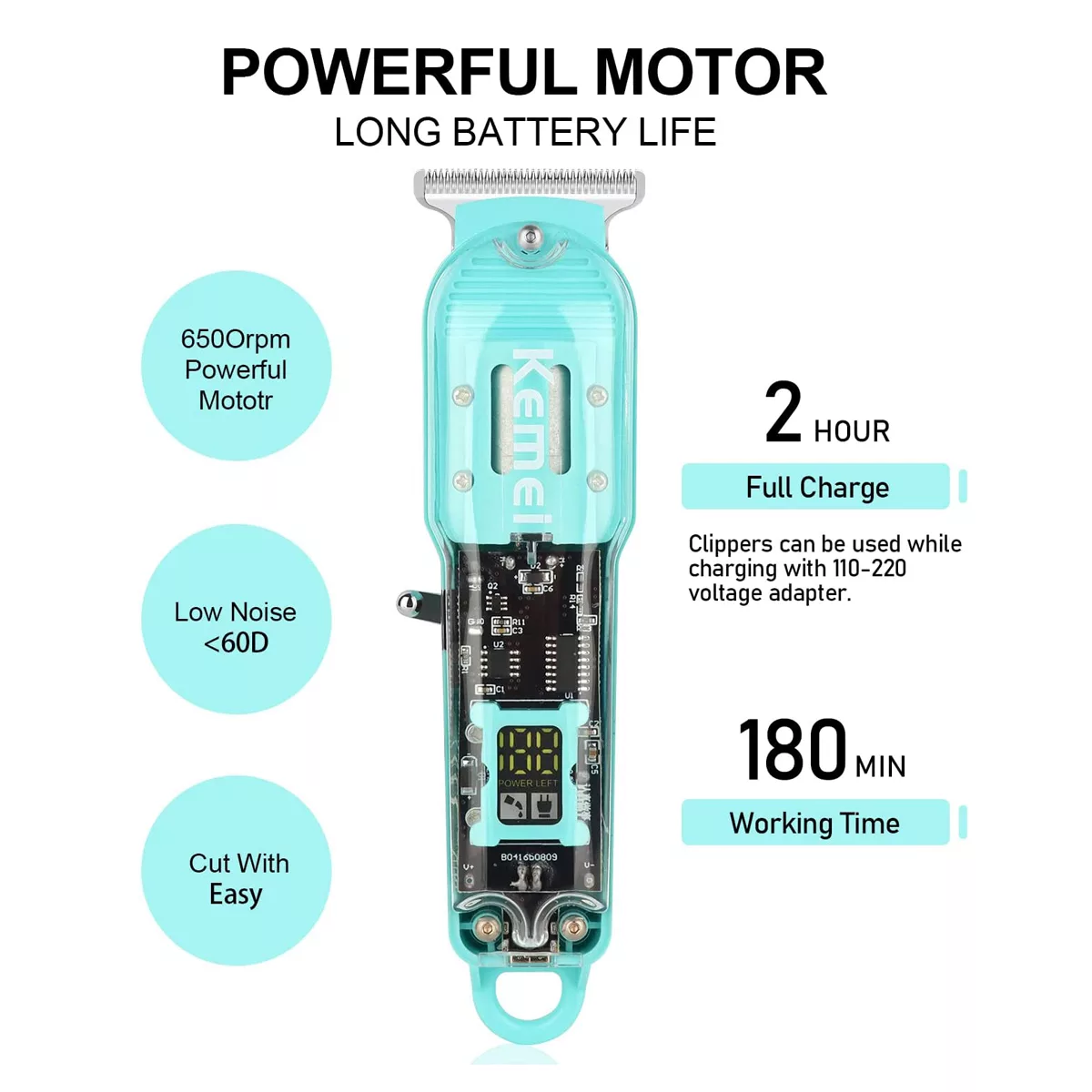 ماشین اصلاح موی سر و صورت کیمی مدل KM-1133