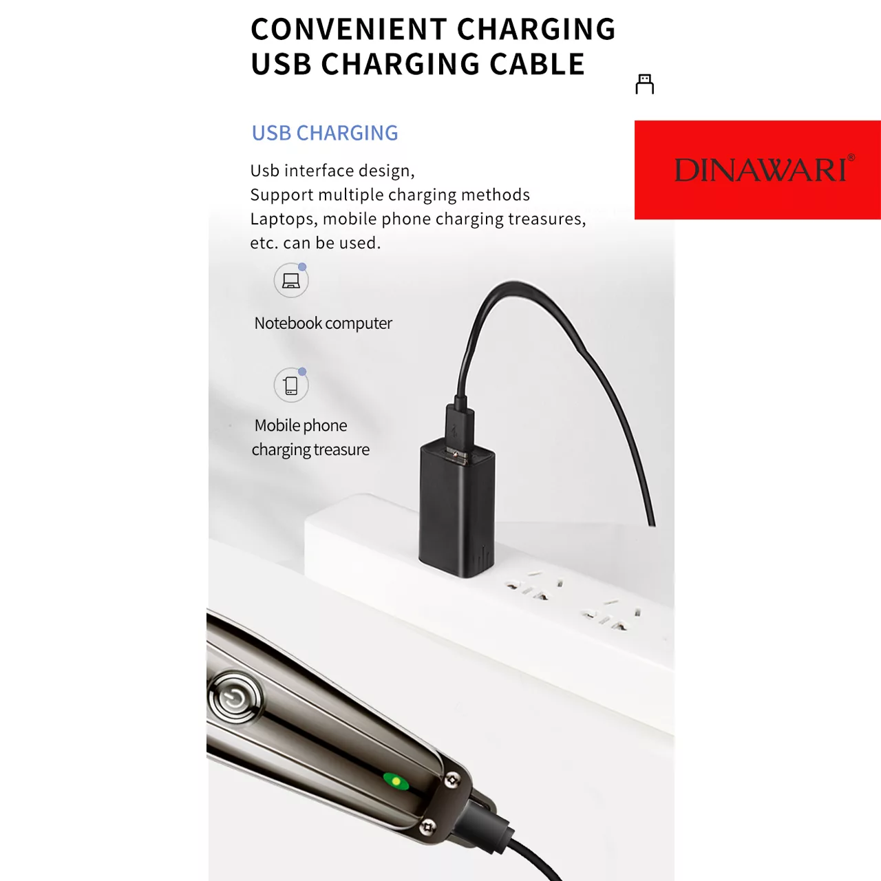 ماشین اصلاح موی سر و صورت دیناواری مدل d-148