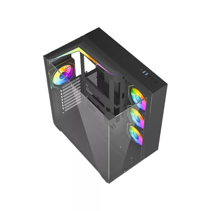 کیس کامپیوتر گیمینگ لاجی کی مدل LK-C674B