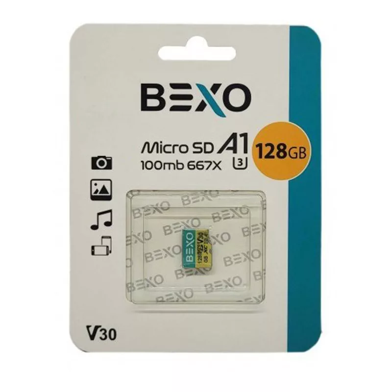 کارت حافظه‌ microSDXC بکسو مدل X667 کلاس 10 استاندارد UHS-I U3 سرعت 100MBps ظرفیت 128 گیگابایت