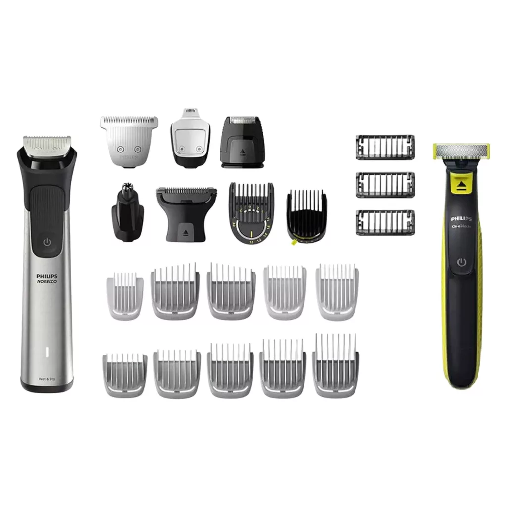 ست ماشین اصلاح موی صورت و بدن فیلیپس مدل MG9510 به همراه ماشین اصلاح وان بلید