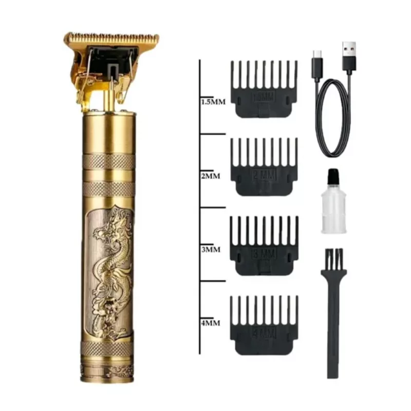 ماشین اصلاح موی سر و صورت شارژی مدل TJ-6037U، اصلاح به صورت خط زن، قابلیت استفاده به صورت خشک و مرطوب، منبع انرژی با باتری، تکنولوژی اصلاح به صورت برش مستقیم، مدت زمان شارژ 120 دقیقه، تیغه‌های استیل ضد زنگ، به همراه برس تمیزکننده، کابل USB و روغن