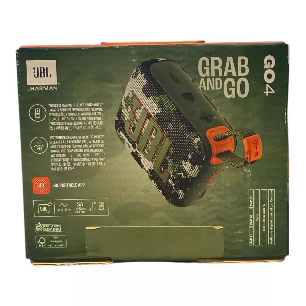 اسپیکر بلوتوثی قابل حمل جی بی ال مدل go 4 کد ۱۸