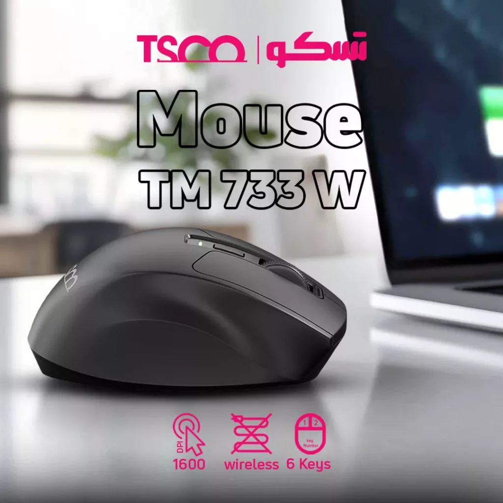 ماوس بی سیم تسکو مدل TM 733W