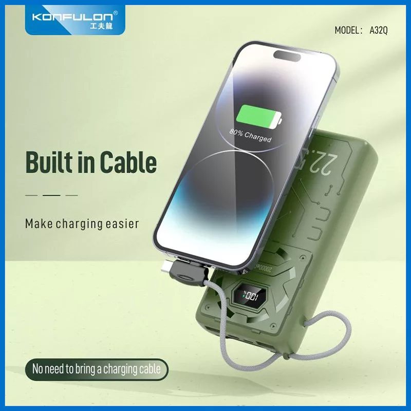 پاوربانک کانفلون مدل A32Q ظرفیت 20000 میلی آمپر ساعت