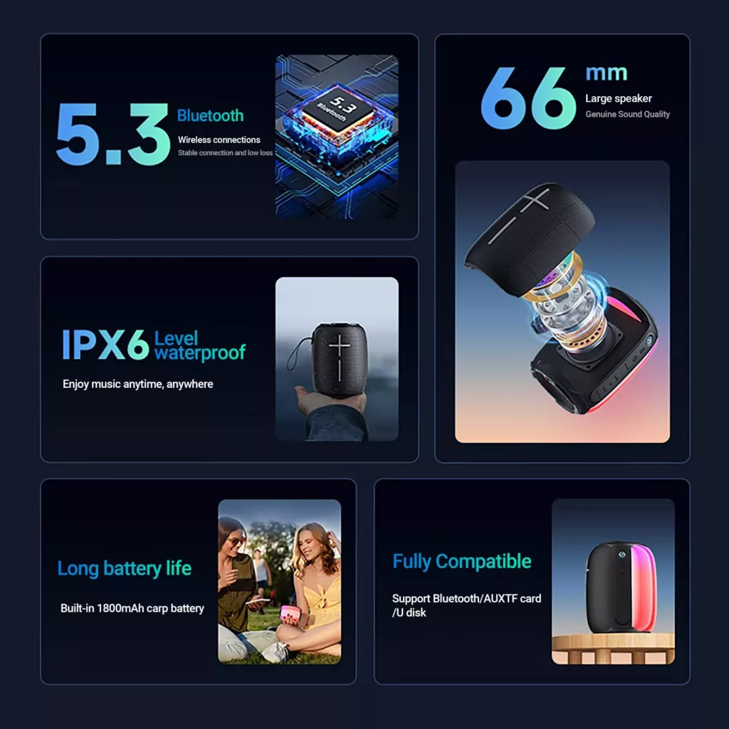 اسپیکر بلوتوثی قابل حمل اوی مدل Y525