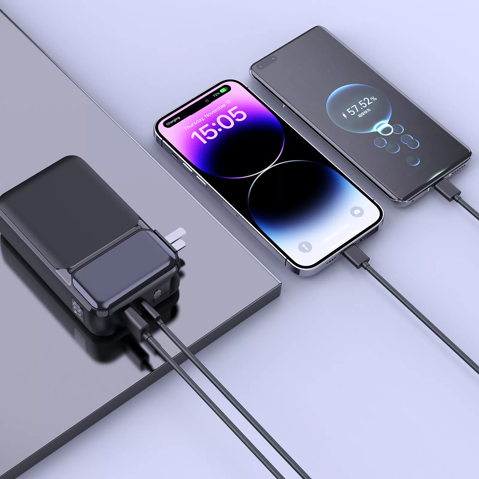 پاوربانک پارمپ مدل PBF-PL20000 22.5W ظرفیت 20000 میلی آمپر ساعت