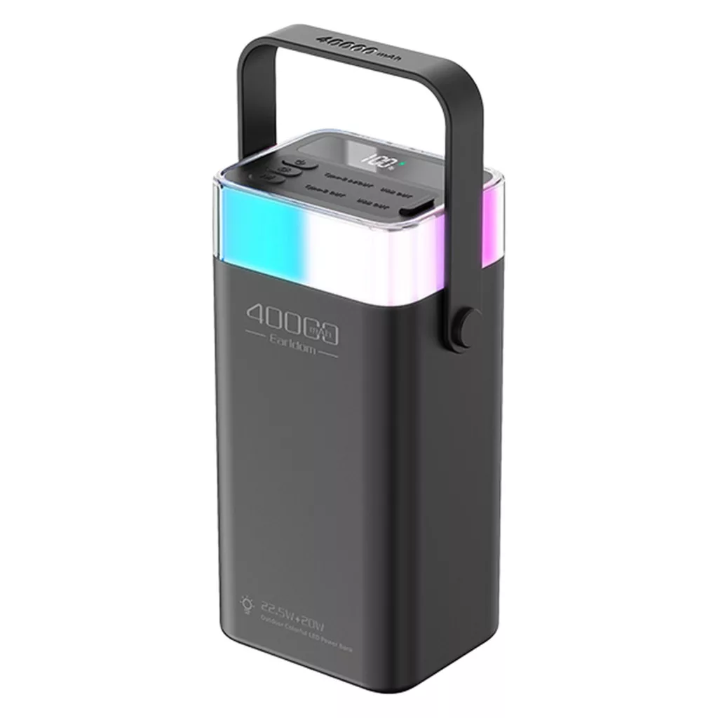 پاوربانک ارلدام مدل  ET-PD38 ظرفیت 40000 میلی آمپر