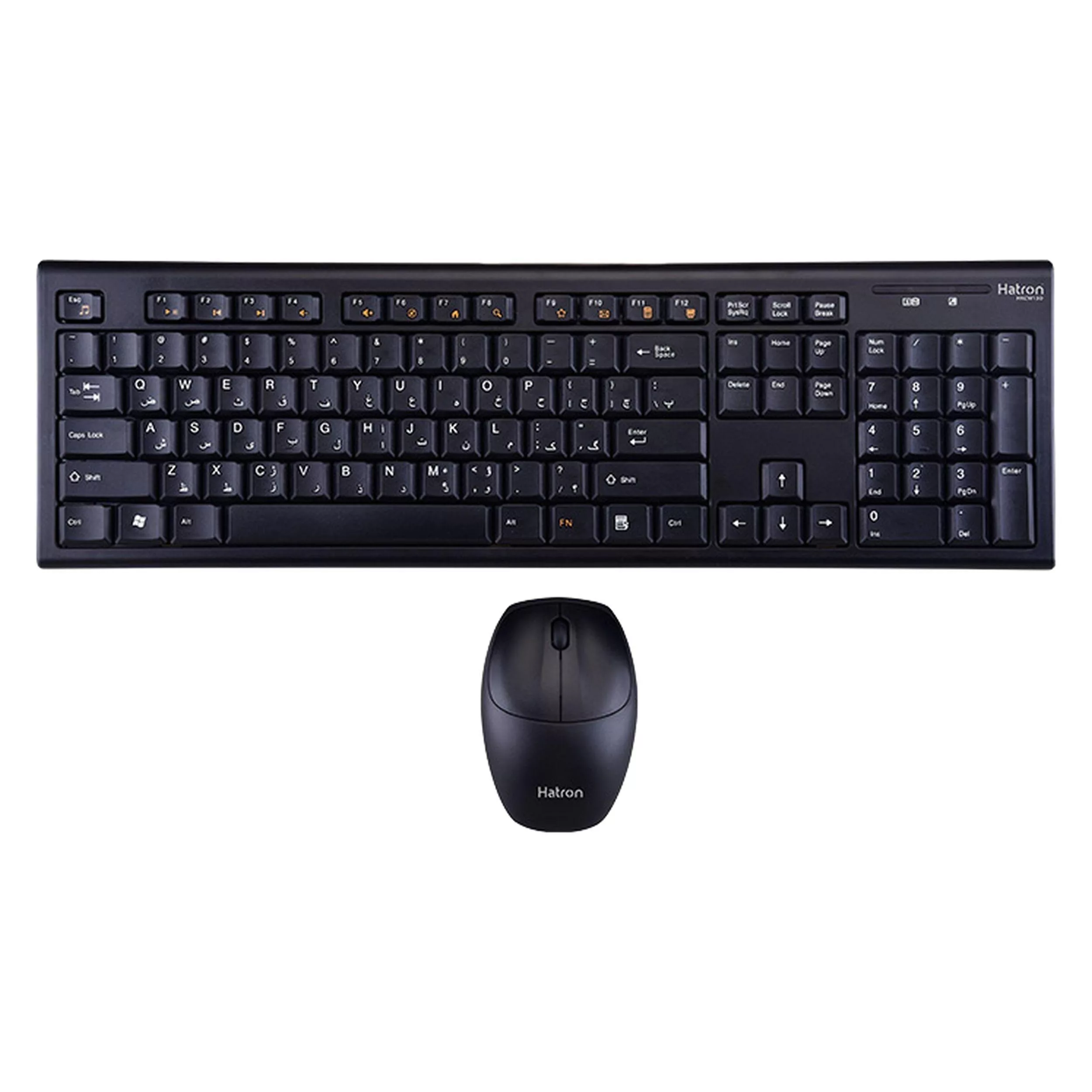 کیبورد و ماوس بی سیم هترون مدل HKCW130، سوییچ ممبران، Full-Size کیبورد و ماوس بی سیم هترون مدل HKCW130، سوییچ ممبران، Full-Size