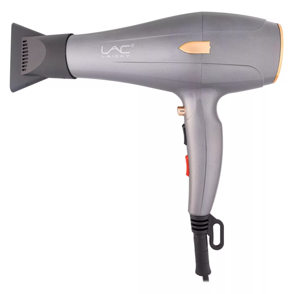 سشوار حرفه‌ای لایچی مدل L-9080، موتور AC با توان مصرفی 2200 وات، دارای قابلیت باد سرد، طراحی ارگونومیک، فناوری تولید یون، با حالت صاف‌کننده و حجم‌دهنده، وزن 500 گرم، تنظیم حرارت 3 حالته و کنترل سرعت 2 حالته، به همراه 2 سری متمرکزکننده