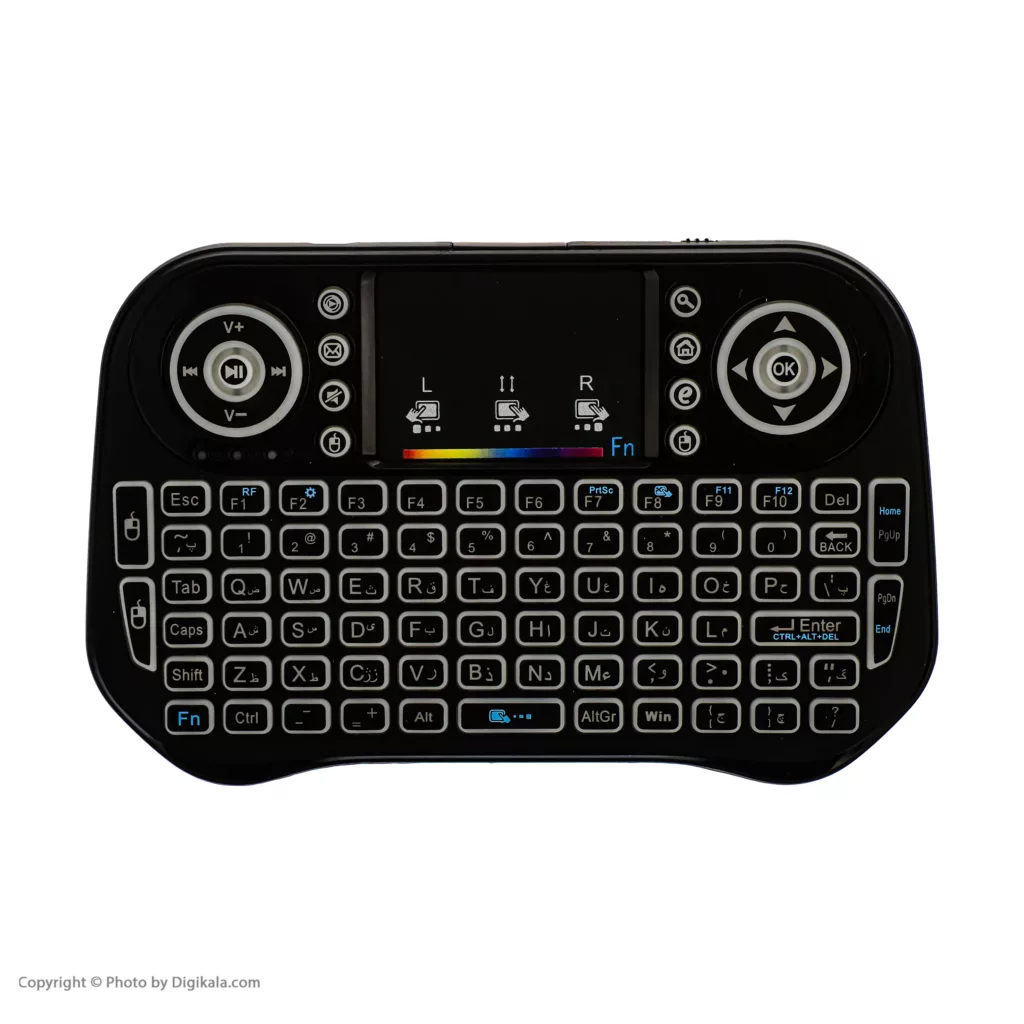 مینی کیبورد بی سیم همراه با تاچ پد مدل I10